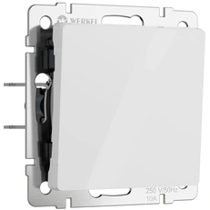 Изображение Выключатель одноклавишный проходной (белый акрил) W1112041