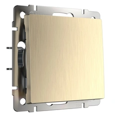 Изображение Выключатель одноклавишный (шампань рифленый) W1110010